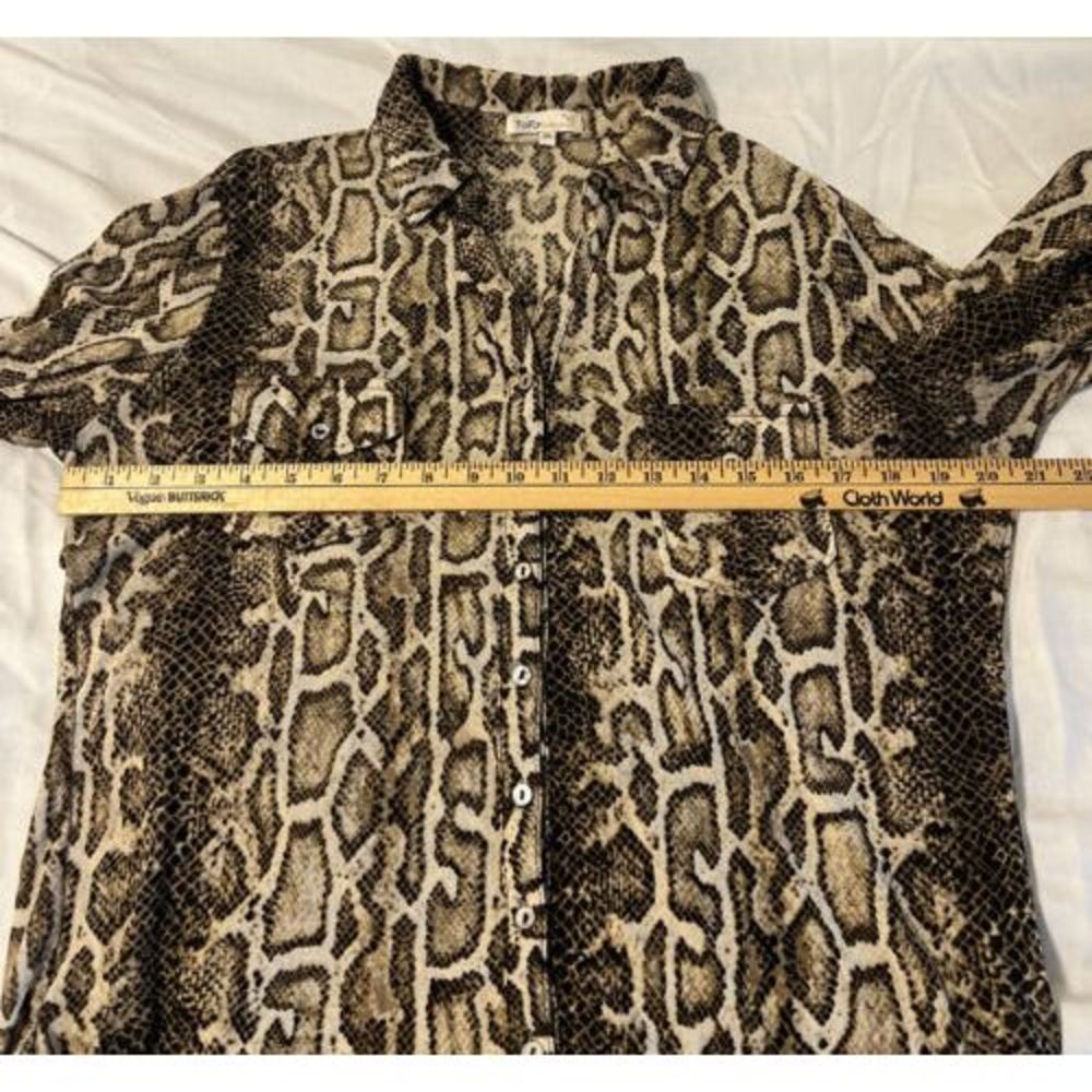 Toto Collection top blouse 3XL Snake Skin Print - Picture 3 of 6